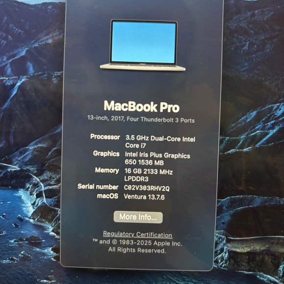 MacBook Pro 13-inch, 2017 in good mint condition - Picture 10 of 12